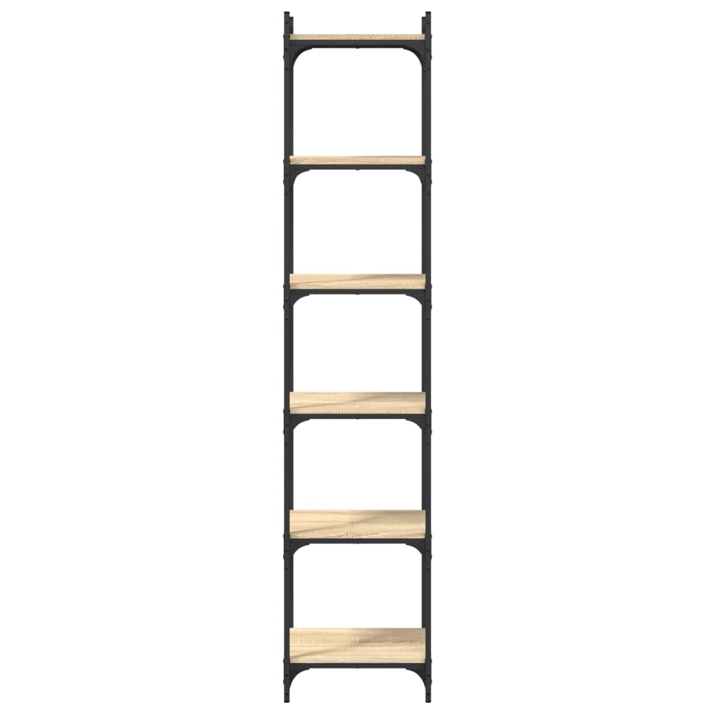 Βιβλιοθήκη 6 Επιπέδων Sonoma Δρυς 40x30x188 εκ. Επεξεργ. Ξύλο - Pakobazaar