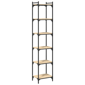Βιβλιοθήκη 6 Επιπέδων Sonoma Δρυς 40x30x188 εκ. Επεξεργ. Ξύλο - Pakobazaar