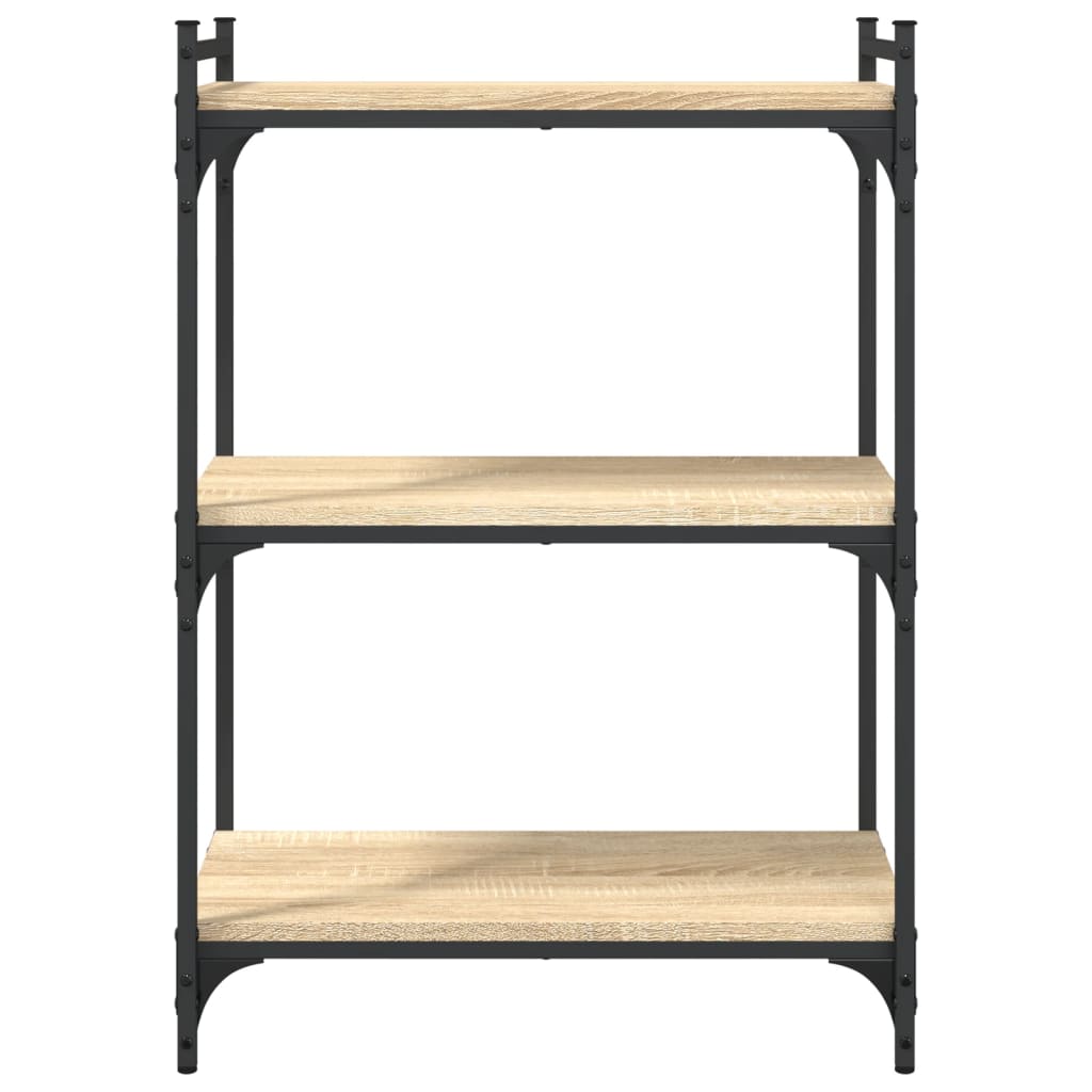 Βιβλιοθήκη 3 Επιπέδων Sonoma Δρυς 60x30x86 εκ. Επεξεργ. Ξύλο