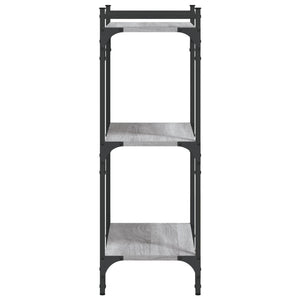 Βιβλιοθήκη 3 Επιπέδων Γκρι Sonoma 60x30x86 εκ. Επεξεργ. Ξύλο - Pakobazaar