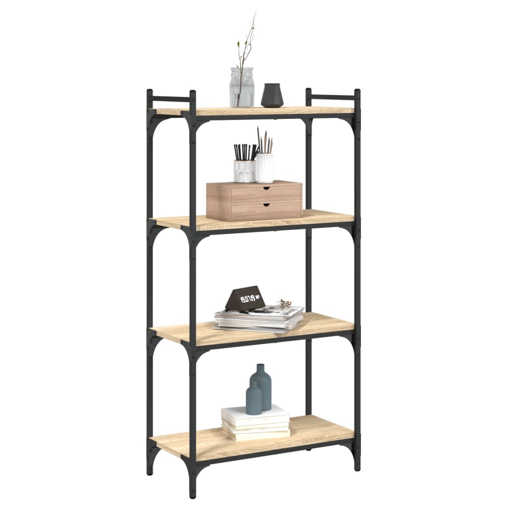 Βιβλιοθήκη 4 Επιπέδων Sonoma Δρυς 60x30x120 εκ. Επεξεργ. Ξύλο