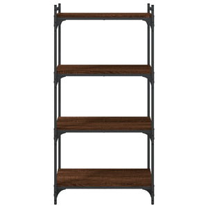 Βιβλιοθήκη 4 Επιπέδων Καφέ Δρυς 60 x 30 x 120 εκ. Επεξεργ. Ξύλο - Pakobazaar