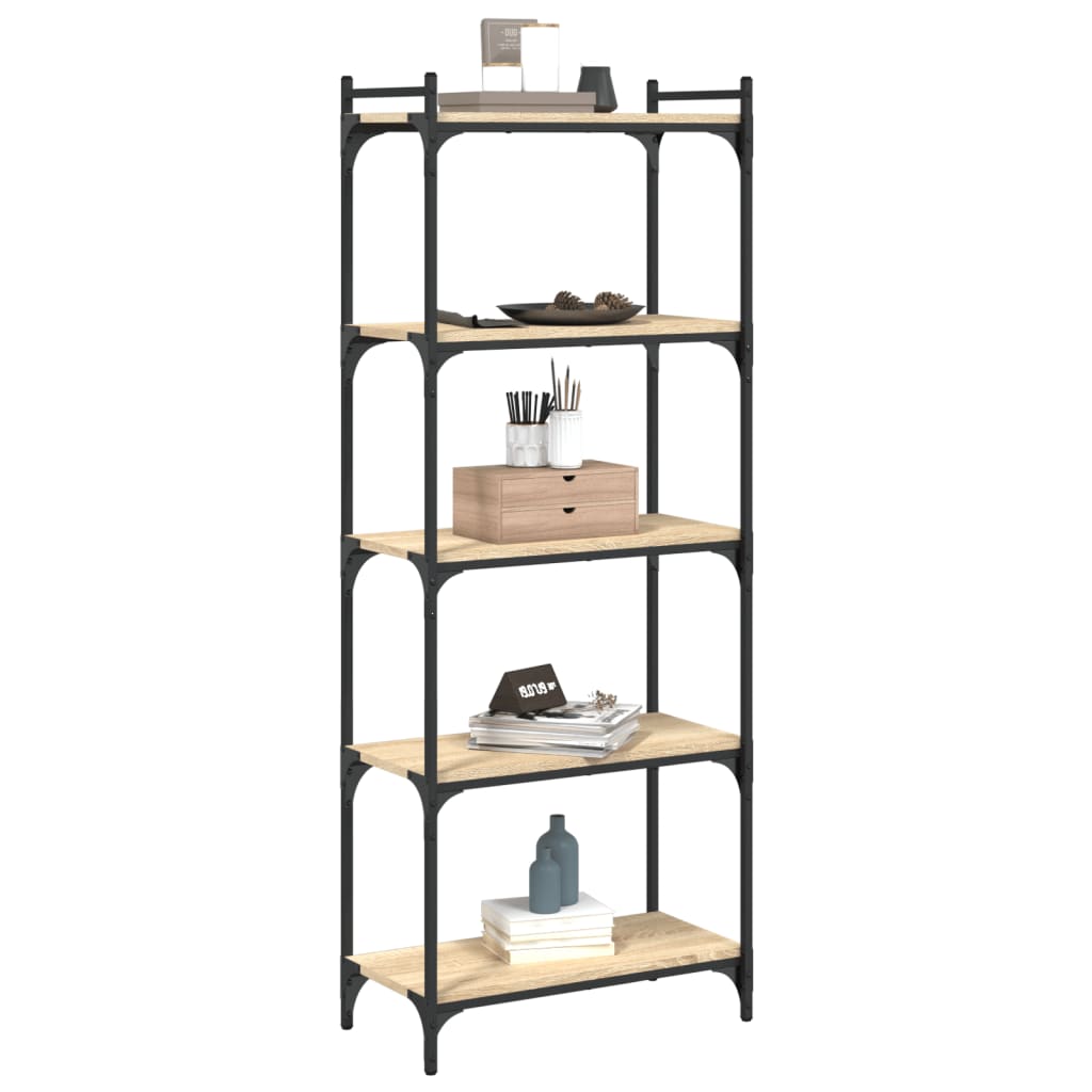 Βιβλιοθήκη 5 Επιπέδων Sonoma Δρυς 60x30x154 εκ. Επεξεργ. Ξύλο - Pakobazaar