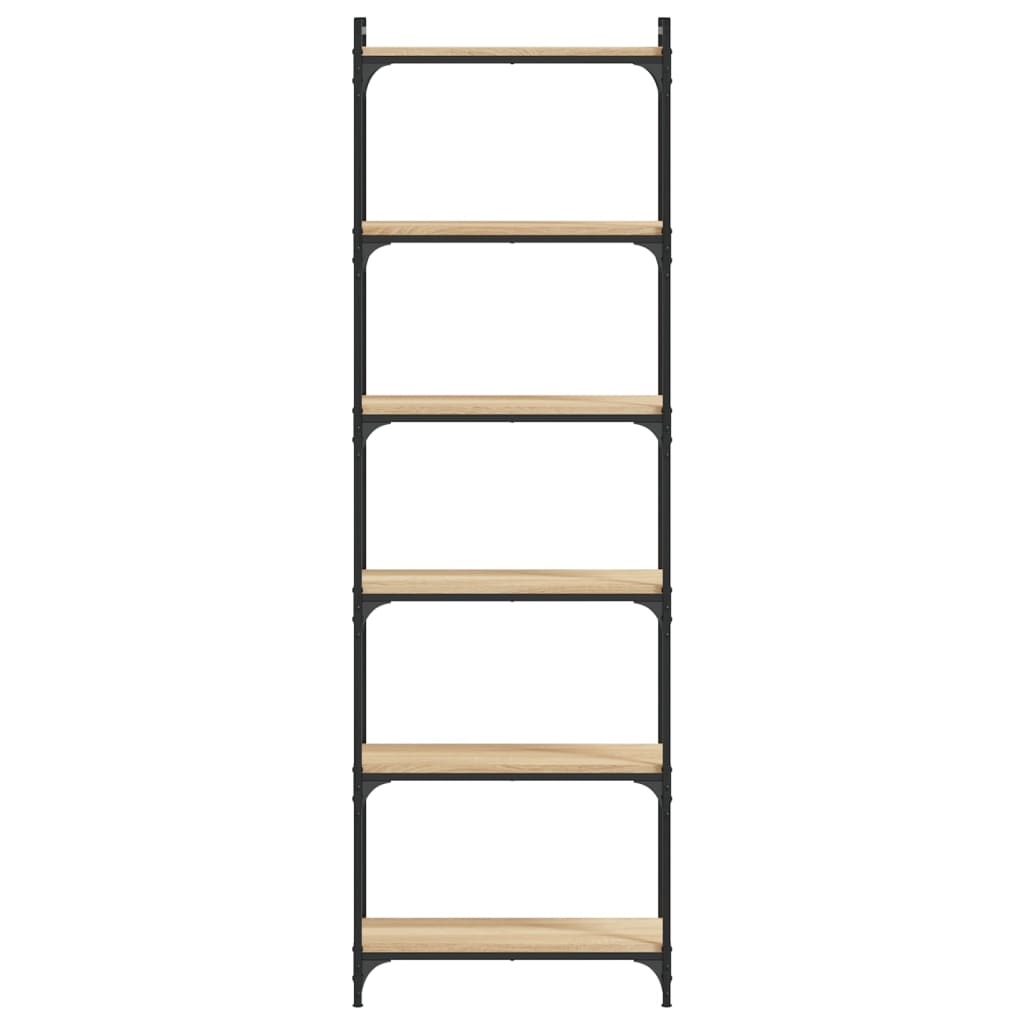 Βιβλιοθήκη 6 Επιπέδων Sonoma Δρυς 60x30x188 εκ. Επεξεργ. Ξύλο