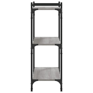 Βιβλιοθήκη 3 Επιπέδων Γκρι Sonoma 80x30x86 εκ. Επεξεργ. Ξύλο