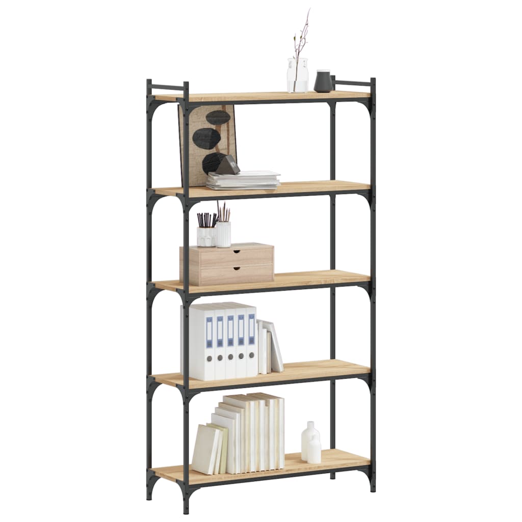 Βιβλιοθήκη 5 Επιπέδων Sonoma Δρυς 80x30x154 εκ. Επεξεργ. Ξύλο
