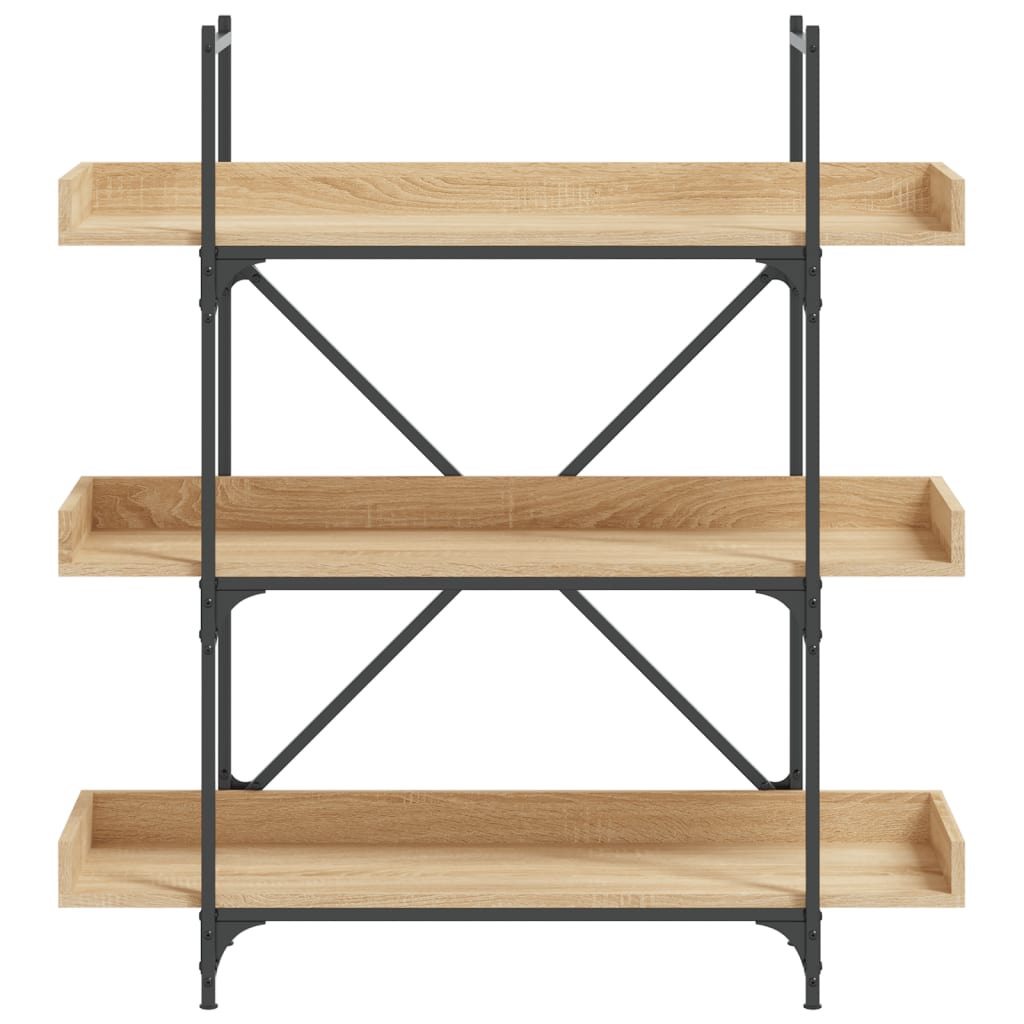 Βιβλιοθήκη 3 Επιπέδων Sonoma Δρυς 100x33x108,5εκ. Επεξεργ. Ξύλο