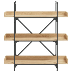 Βιβλιοθήκη 3 Επιπέδων Sonoma Δρυς 100x33x108,5εκ. Επεξεργ. Ξύλο