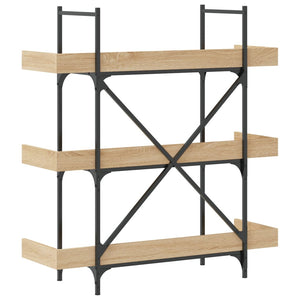 Βιβλιοθήκη 3 Επιπέδων Sonoma Δρυς 100x33x108,5εκ. Επεξεργ. Ξύλο