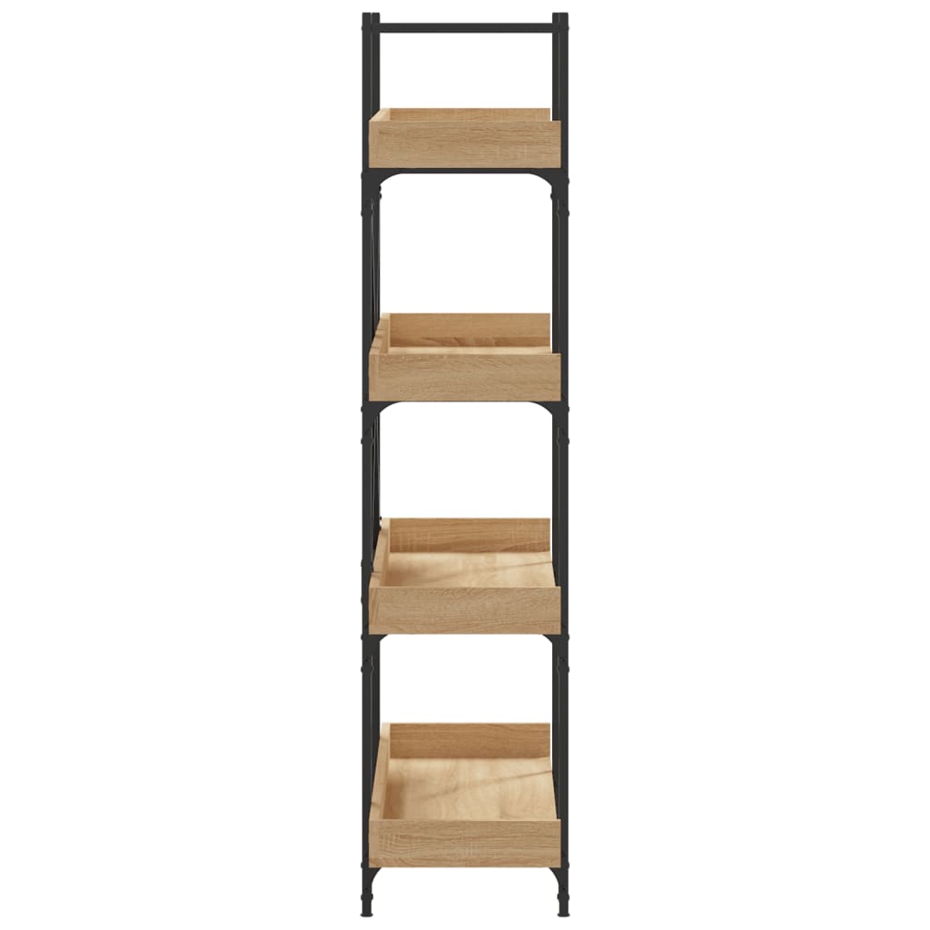 Βιβλιοθήκη 4 Επιπέδων Sonoma Δρυς 100x33x145,5εκ. Επεξεργ. Ξύλο - Pakobazaar