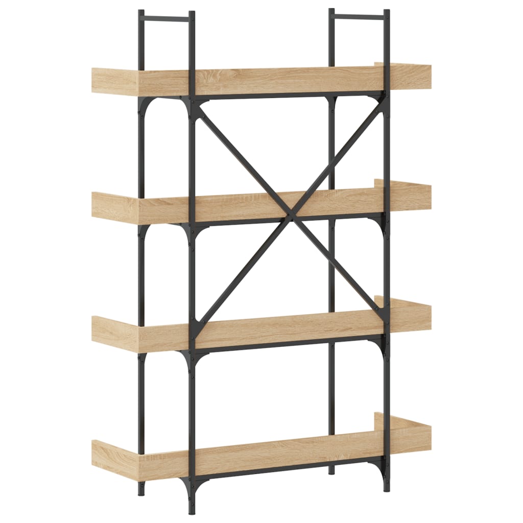 Βιβλιοθήκη 4 Επιπέδων Sonoma Δρυς 100x33x145,5εκ. Επεξεργ. Ξύλο - Pakobazaar