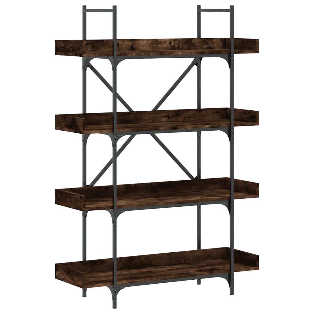 Βιβλιοθήκη 4 Επιπέδων Καπν. Δρυς 100x33x145,5 εκ. Επεξεργ. Ξύλο