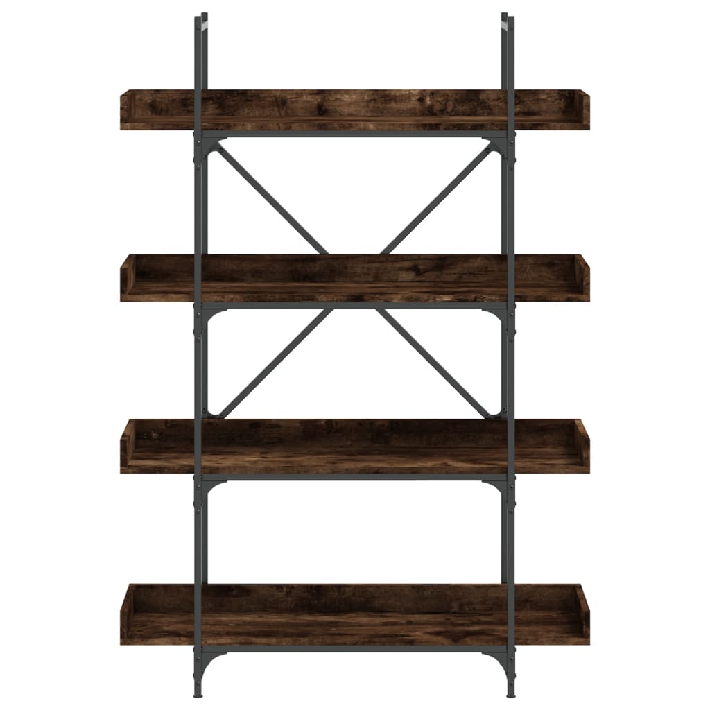 Βιβλιοθήκη 4 Επιπέδων Καπν. Δρυς 100x33x145,5 εκ. Επεξεργ. Ξύλο