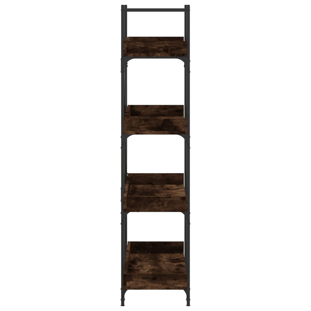 Βιβλιοθήκη 4 Επιπέδων Καπν. Δρυς 100x33x145,5 εκ. Επεξεργ. Ξύλο