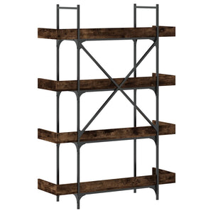 Βιβλιοθήκη 4 Επιπέδων Καπν. Δρυς 100x33x145,5 εκ. Επεξεργ. Ξύλο