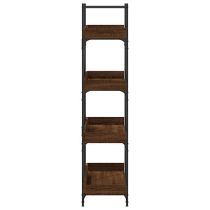 Βιβλιοθήκη 4 Επιπέδων Καφέ Δρυς 100x33x145,5 εκ. Επεξεργ. Ξύλο