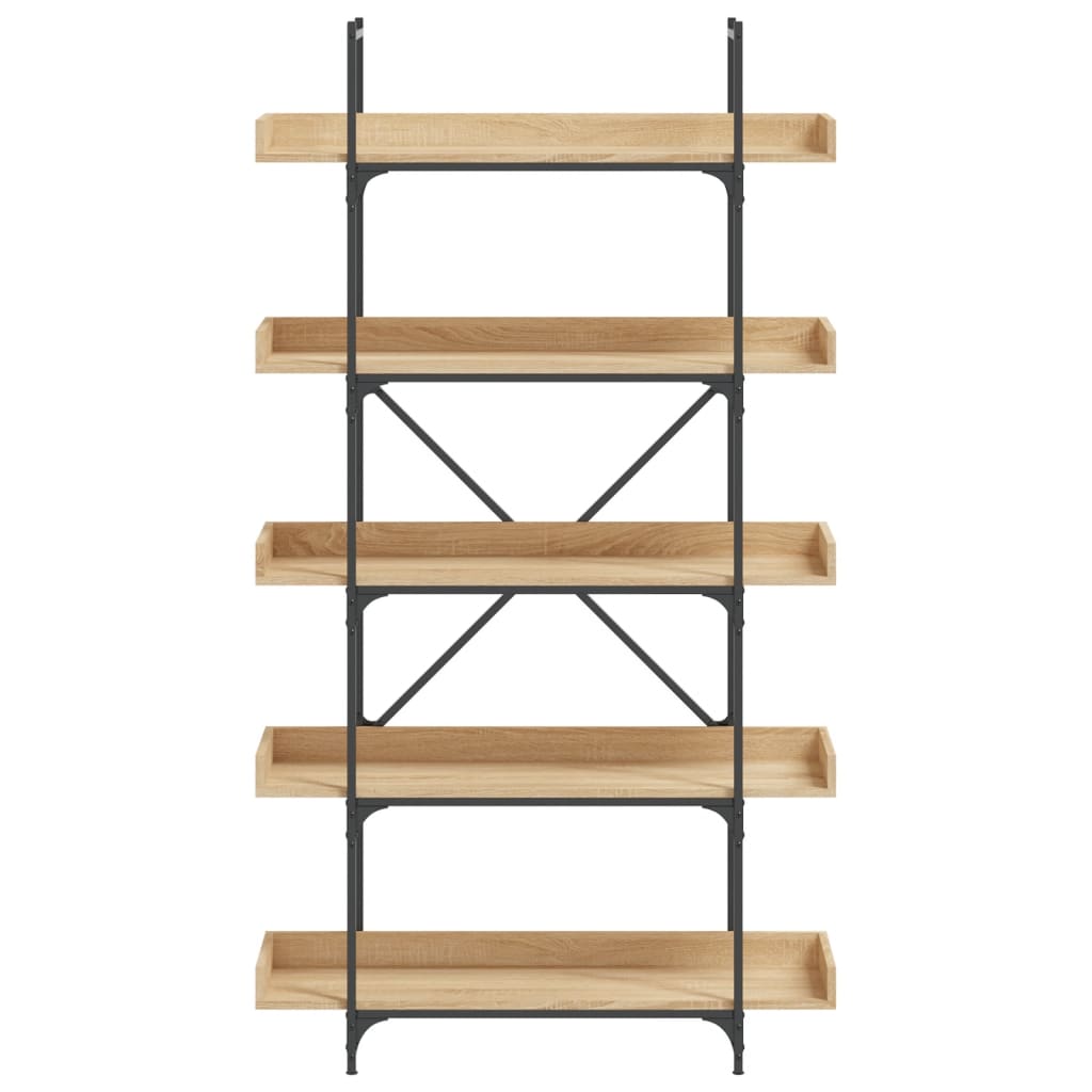Βιβλιοθήκη 5 Επιπέδων Sonoma Δρυς 100x33x180,5εκ. Επεξεργ. Ξύλο