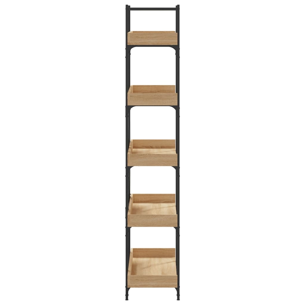 Βιβλιοθήκη 5 Επιπέδων Sonoma Δρυς 100x33x180,5εκ. Επεξεργ. Ξύλο