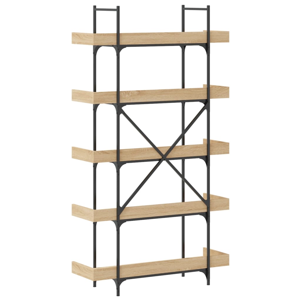 Βιβλιοθήκη 5 Επιπέδων Sonoma Δρυς 100x33x180,5εκ. Επεξεργ. Ξύλο