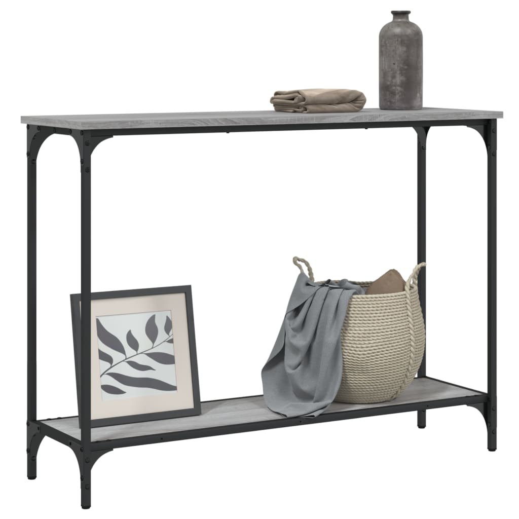Τραπέζι Κονσόλα Γκρι Sonoma 101x30,5x75 εκ. Επεξεργασμένο Ξύλο