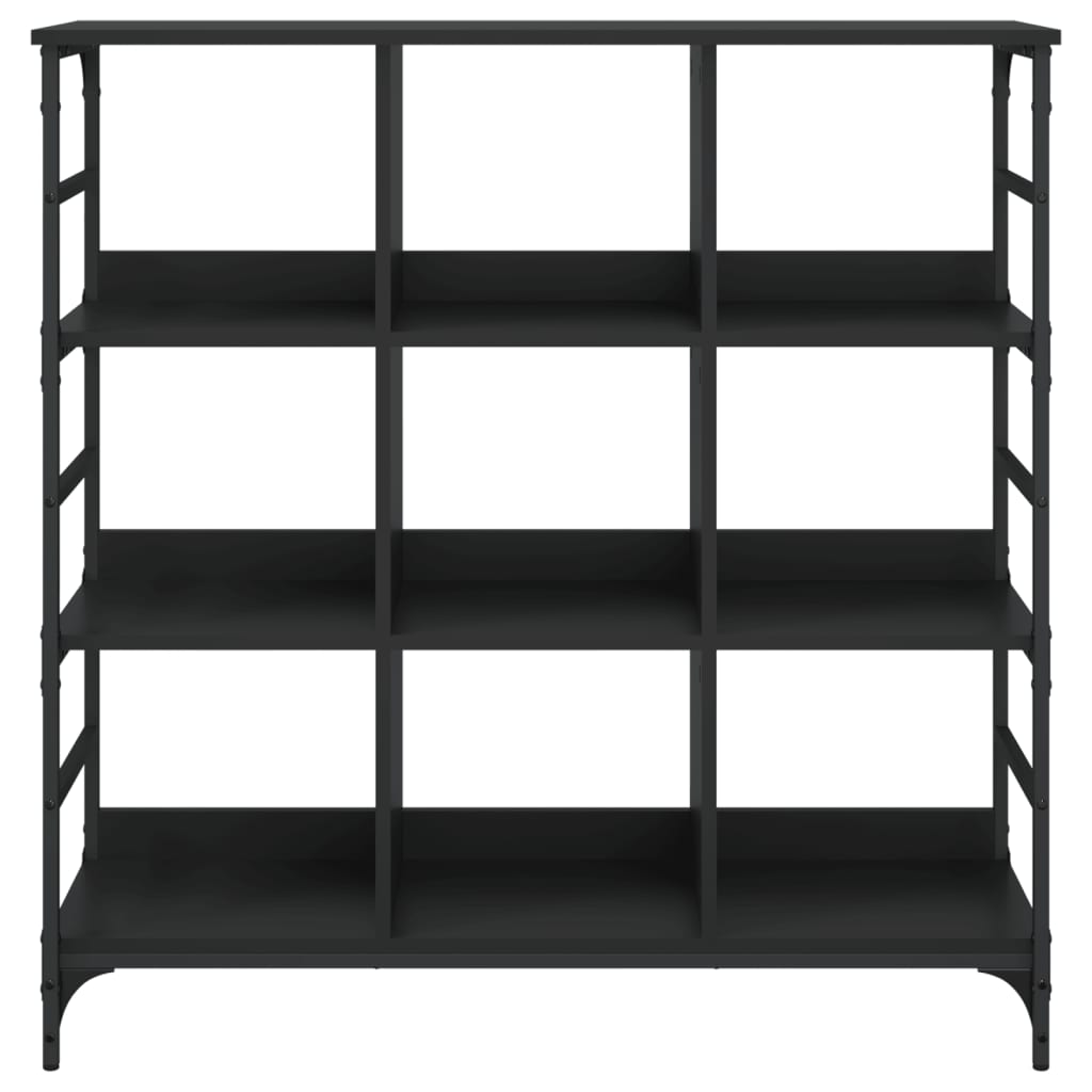 Ραφιέρα Μαύρη 102 x 32 x 103,5 εκ. από Επεξεργασμένο Ξύλο