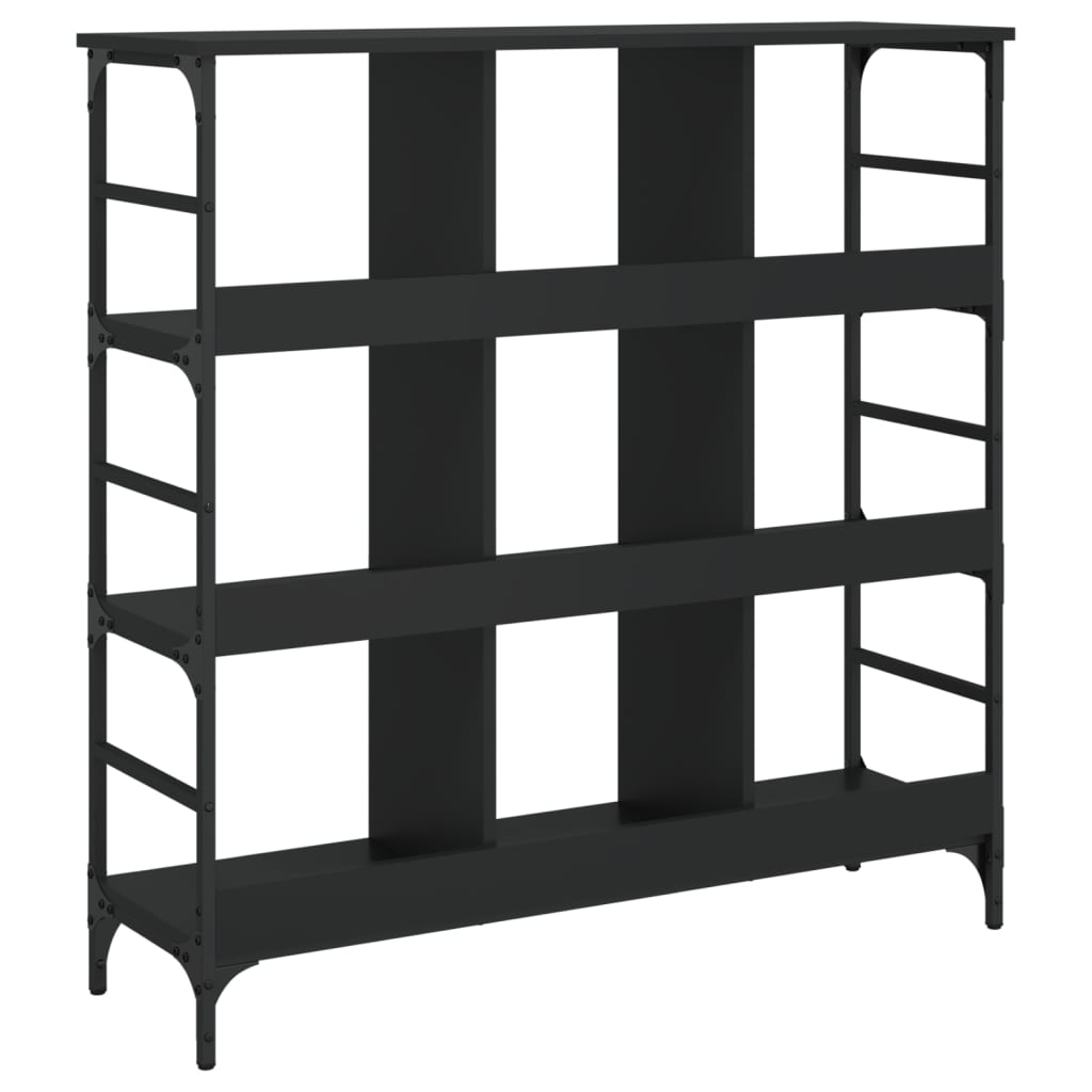 Ραφιέρα Μαύρη 102 x 32 x 103,5 εκ. από Επεξεργασμένο Ξύλο