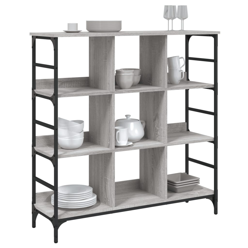 Ραφιέρα Γκρι Sonoma 102 x 32 x 103,5 εκ. από Επεξεργασμένο Ξύλο