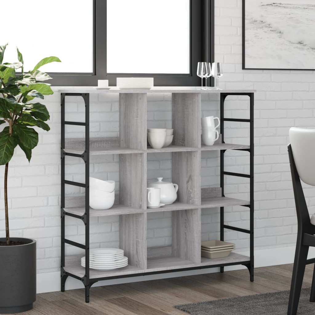 Ραφιέρα Γκρι Sonoma 102 x 32 x 103,5 εκ. από Επεξεργασμένο Ξύλο