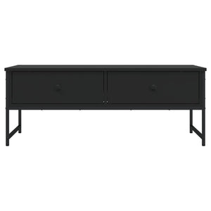Τραπεζάκι Σαλονιού Μαύρο 101 x 49 x 39,5 εκ. από Επεξεργ. Ξύλο