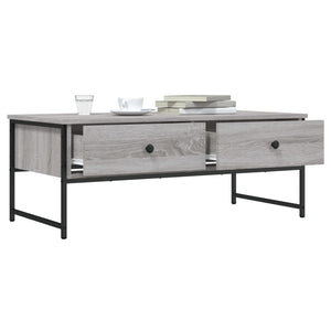 Τραπεζάκι Σαλονιού Γκρι Sonoma 101x49x39,5 εκ. Επεξεργ. Ξύλο