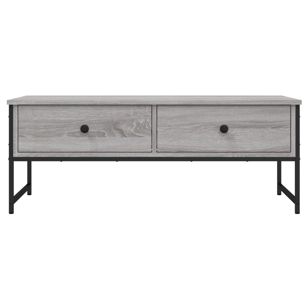 Τραπεζάκι Σαλονιού Γκρι Sonoma 101x49x39,5 εκ. Επεξεργ. Ξύλο