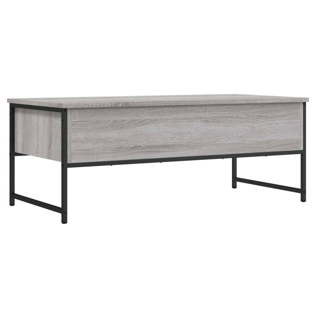 Τραπεζάκι Σαλονιού Γκρι Sonoma 101x49x39,5 εκ. Επεξεργ. Ξύλο