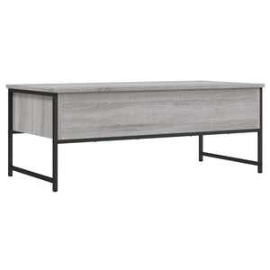 Τραπεζάκι Σαλονιού Γκρι Sonoma 101x49x39,5 εκ. Επεξεργ. Ξύλο
