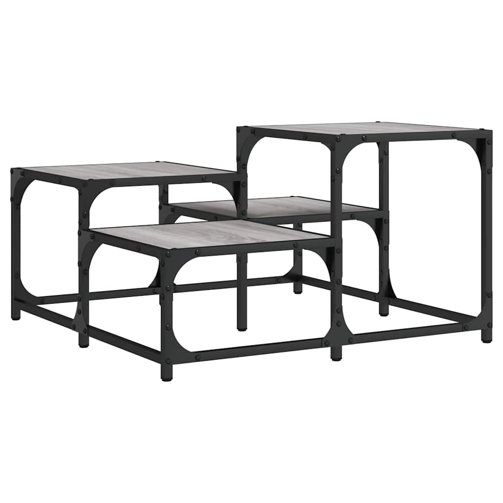 Τραπεζάκι Σαλονιού Γκρι Sonoma 68 x 68 x 40 εκ. Επεξεργ. Ξύλο