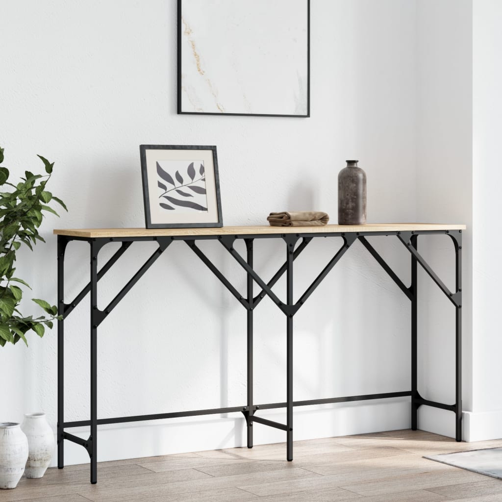 Τραπέζι Κονσόλα Sonoma Δρυς 140 x 29 x 75 εκ. Επεξεργ. Ξύλο