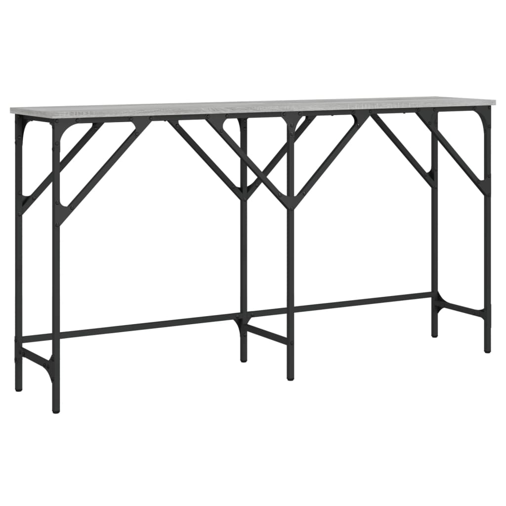 Τραπέζι Κονσόλα Γκρι Sonoma 140 x 29 x 75 εκ. Επεξεργ. Ξύλο