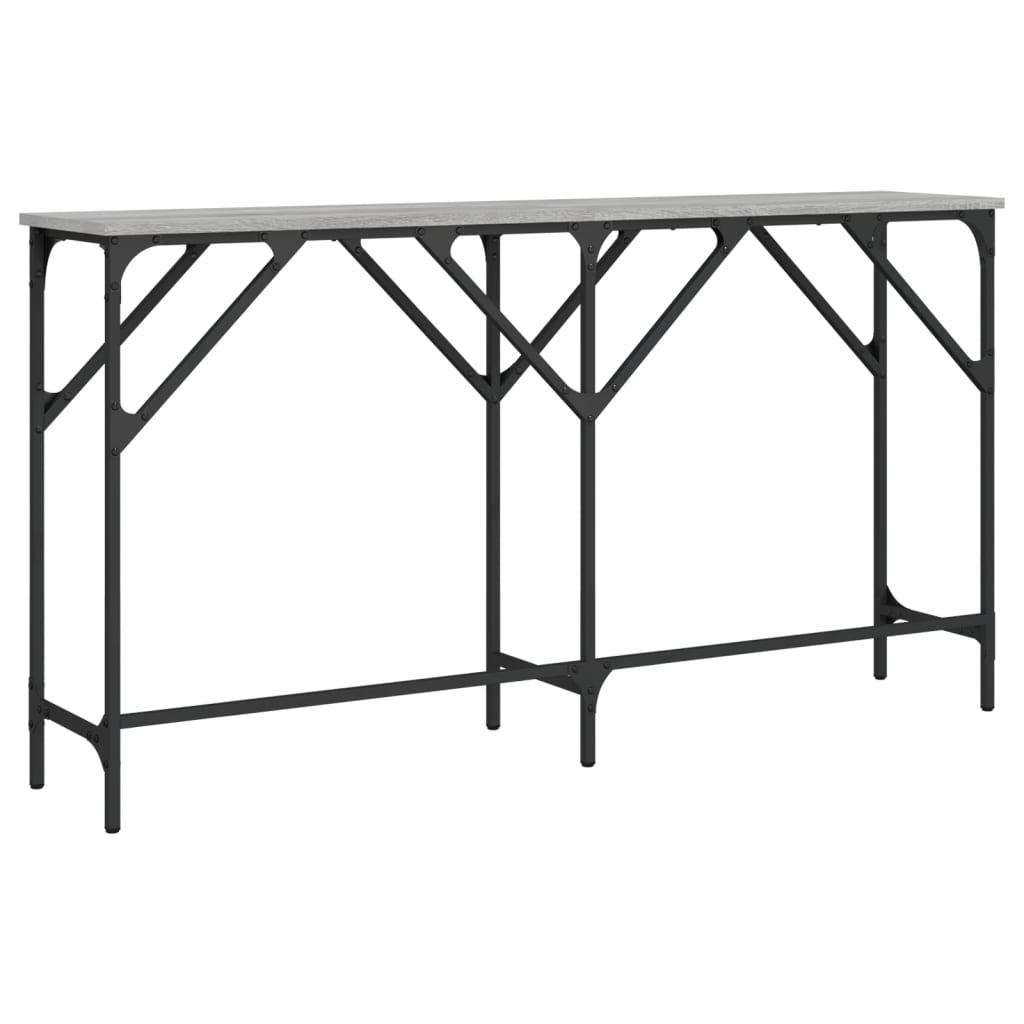 Τραπέζι Κονσόλα Γκρι Sonoma 140 x 29 x 75 εκ. Επεξεργ. Ξύλο