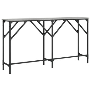 Τραπέζι Κονσόλα Γκρι Sonoma 140 x 29 x 75 εκ. Επεξεργ. Ξύλο