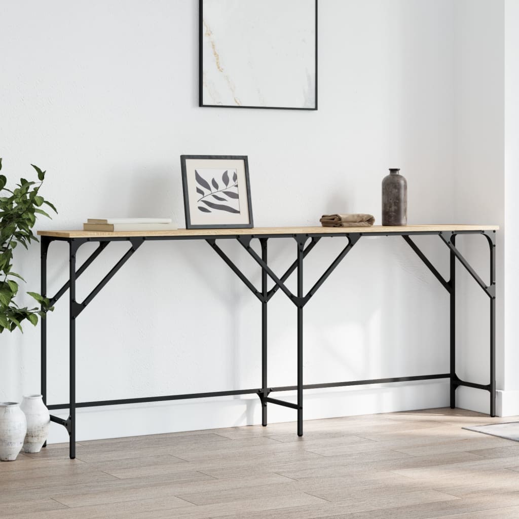 Τραπέζι Κονσόλα Sonoma Δρυς 180x29x75 εκ. Επεξεργασμένο Ξύλο - Pakobazaar