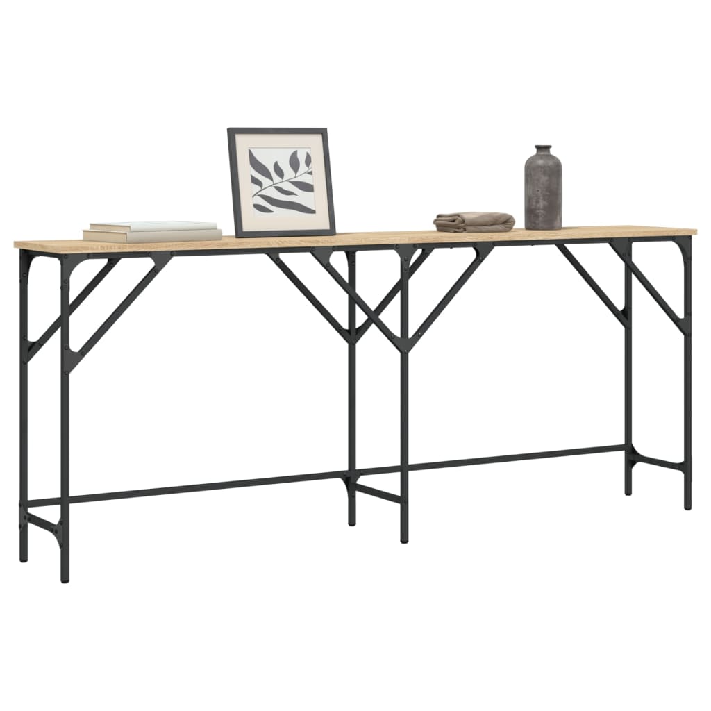 Τραπέζι Κονσόλα Sonoma Δρυς 180x29x75 εκ. Επεξεργασμένο Ξύλο - Pakobazaar