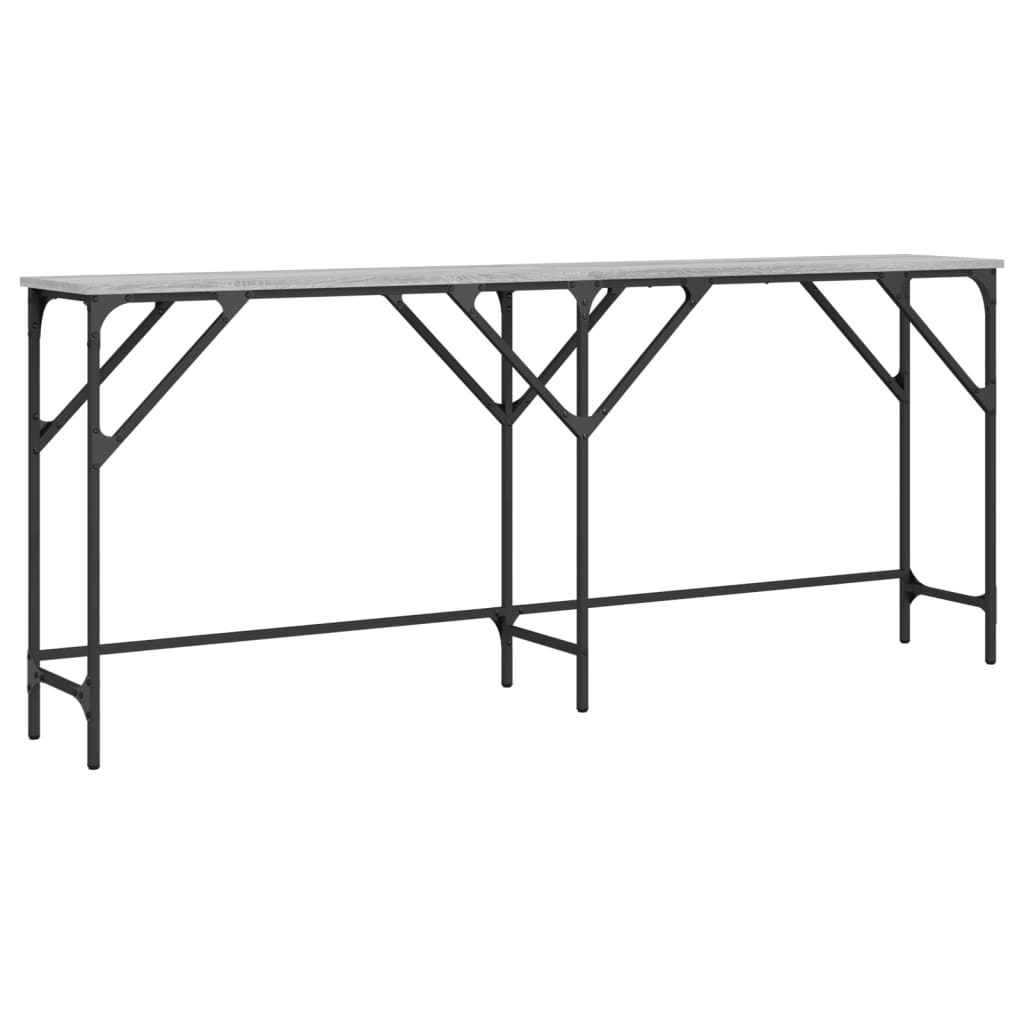 Τραπέζι Κονσόλα Γκρι Sonoma 180x29x75 εκ. Επεξεργασμένο Ξύλο - Pakobazaar