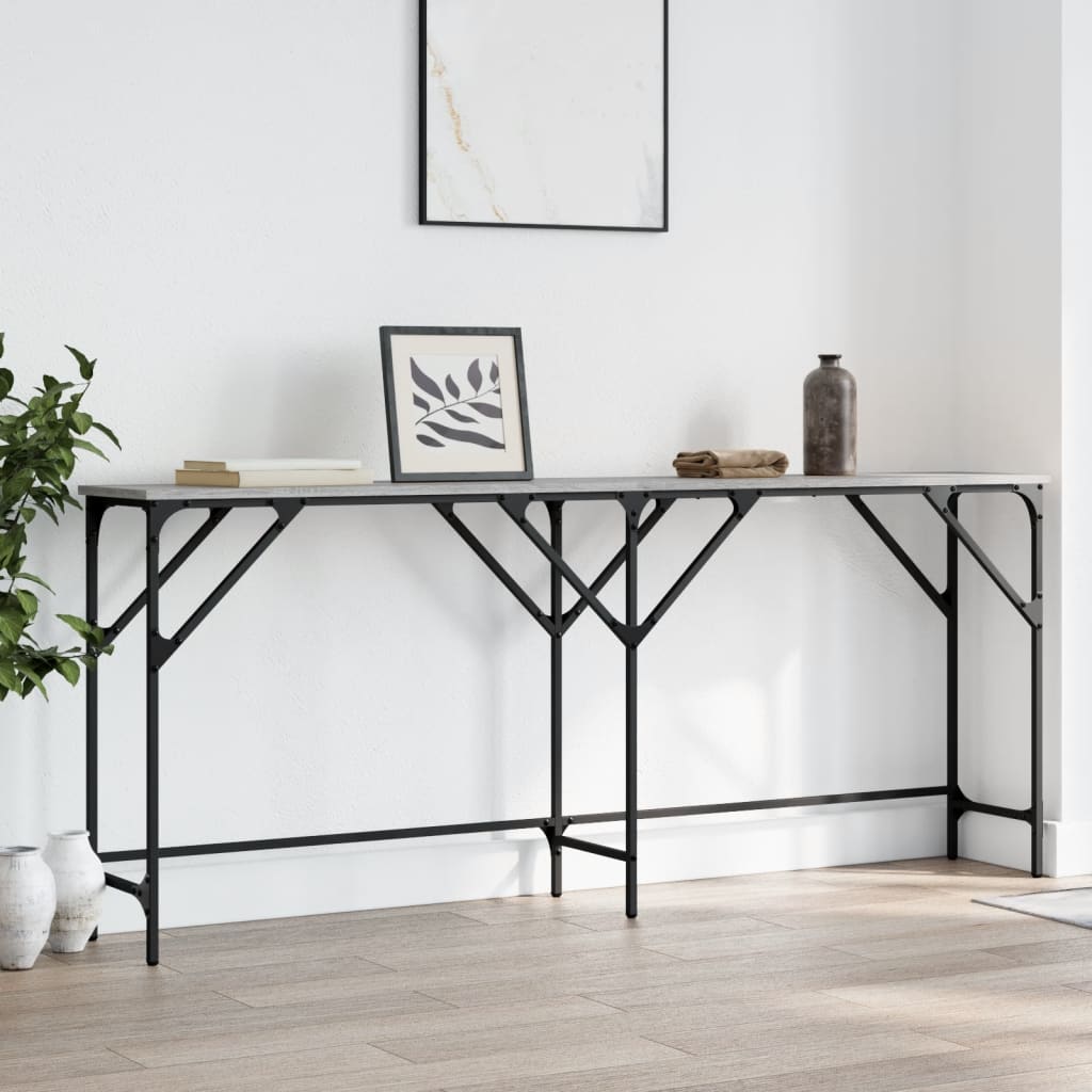 Τραπέζι Κονσόλα Γκρι Sonoma 180x29x75 εκ. Επεξεργασμένο Ξύλο - Pakobazaar