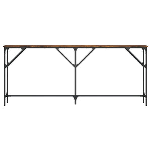Τραπέζι Κονσόλα Καπνιστή Δρυς 180x23x75 εκ. Επεξεργασμένο Ξύλο