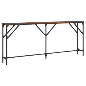 Τραπέζι Κονσόλα Καπνιστή Δρυς 180x23x75 εκ. Επεξεργασμένο Ξύλο