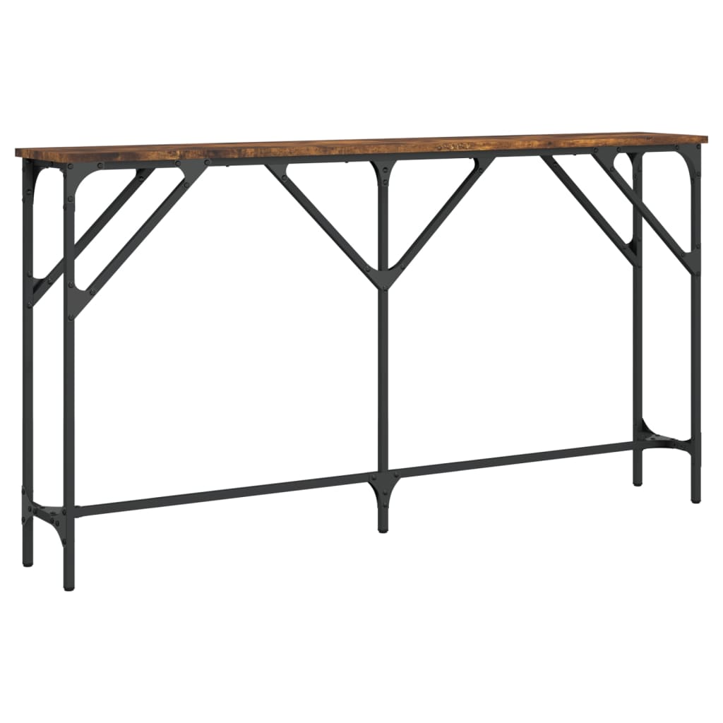 Τραπέζι Κονσόλα Καπνιστή Δρυς 140 x 23 x 75 εκ. Επεξεργ. Ξύλο