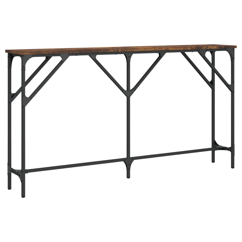 Τραπέζι Κονσόλα Καπνιστή Δρυς 140 x 23 x 75 εκ. Επεξεργ. Ξύλο