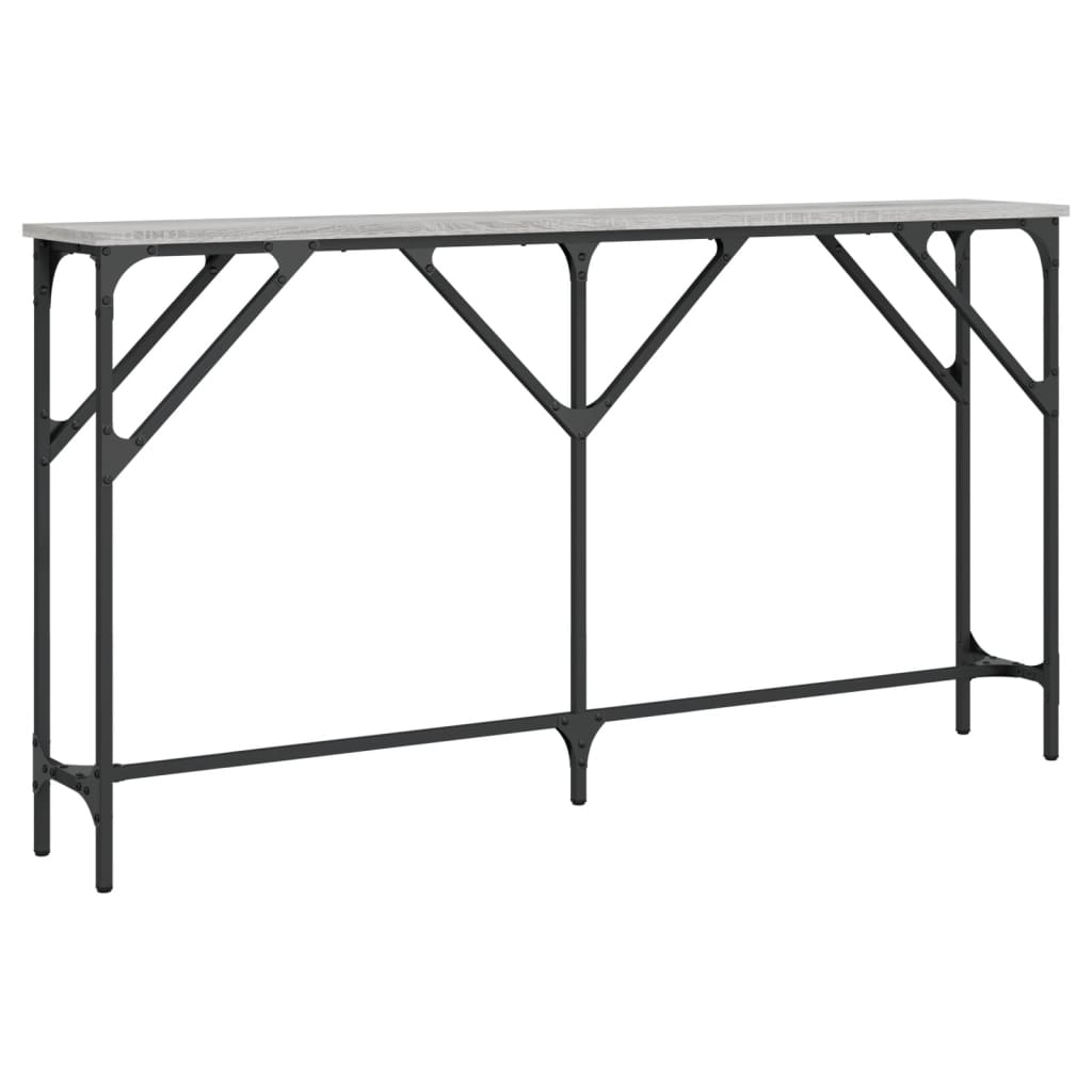 Τραπέζι Κονσόλα Γκρι Sonoma 140 x 23 x 75 εκ. Επεξεργ. από Ξύλο