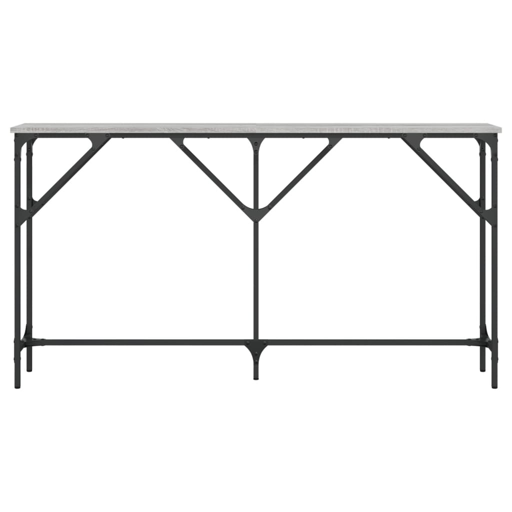 Τραπέζι Κονσόλα Γκρι Sonoma 140 x 23 x 75 εκ. Επεξεργ. από Ξύλο