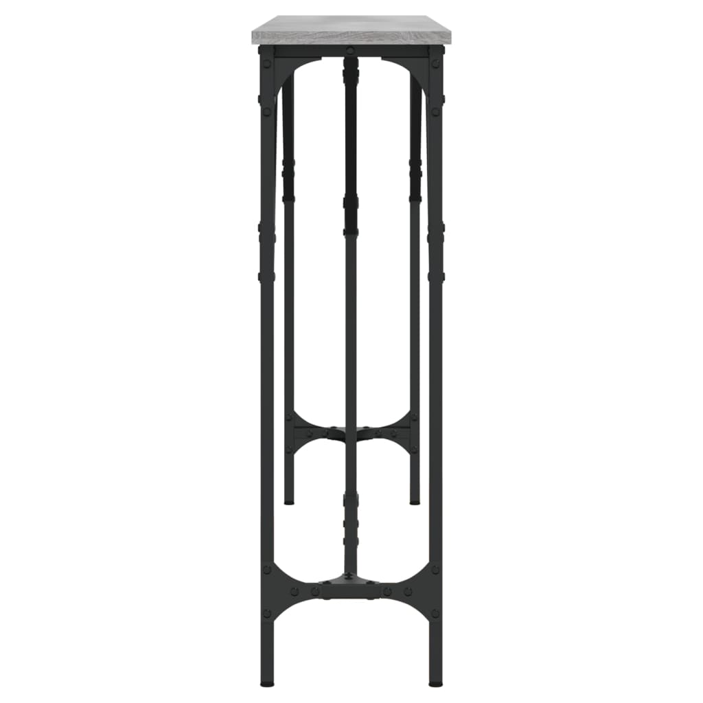 Τραπέζι Κονσόλα Γκρι Sonoma 140 x 23 x 75 εκ. Επεξεργ. από Ξύλο