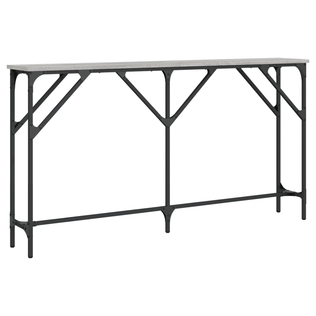 Τραπέζι Κονσόλα Γκρι Sonoma 140 x 23 x 75 εκ. Επεξεργ. από Ξύλο